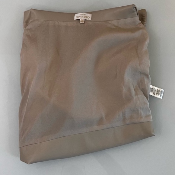 Ronny Kobo Ruched Vegan Leather Asymmetrical Tube Top - Picture 3 of 10